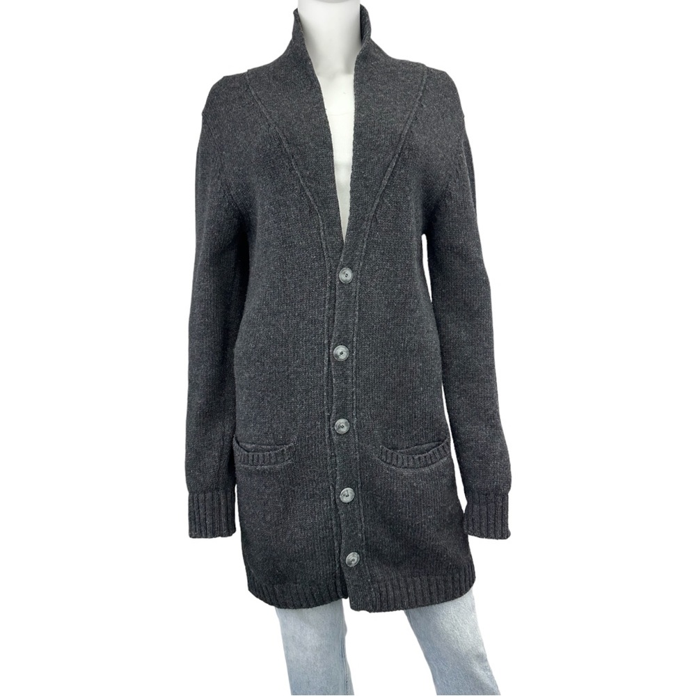 Women's Gray Cardigan Sweater